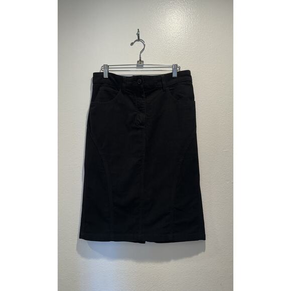 Alexander McQueen Women’s Size 46 Black Skirt Goth Dark Romantic Pockets - Picture 1 of 8